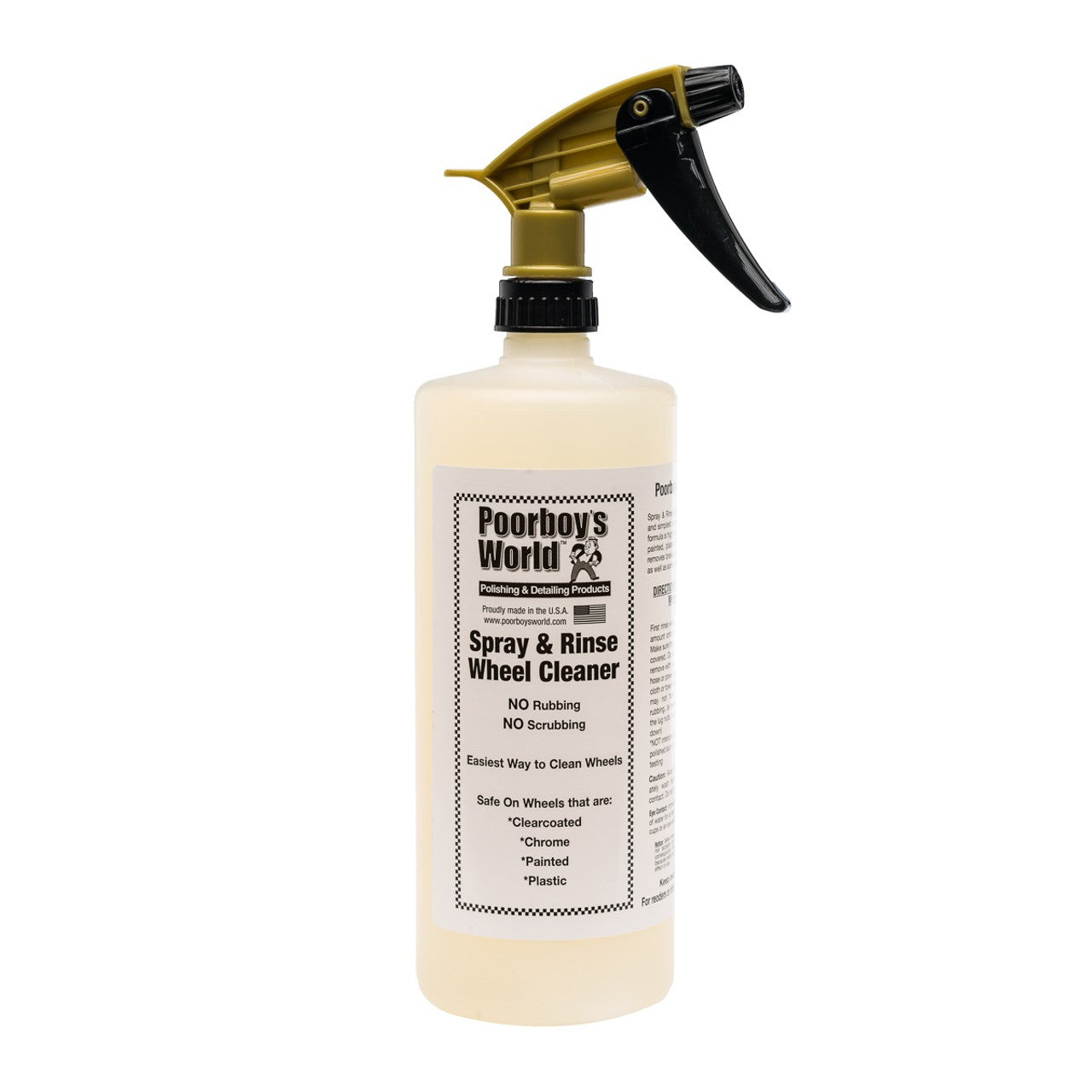 Poorboy's World Spray and Rinse Wheel Cleaner (2 Sizes)