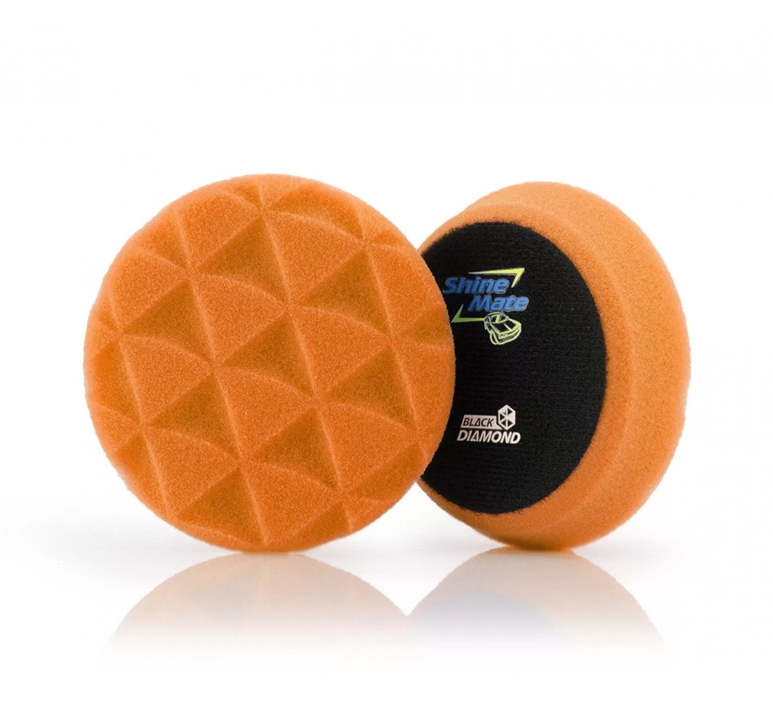 ShineMate - Black Diamond Orange Light Cutting Pad 4"
