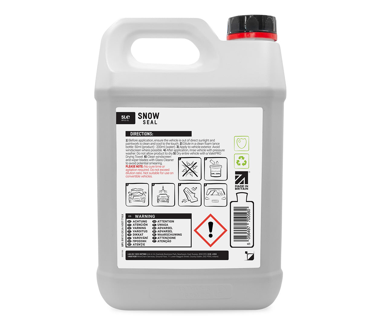 Valet Pro - Snow Seal Si02 Foam Sealant