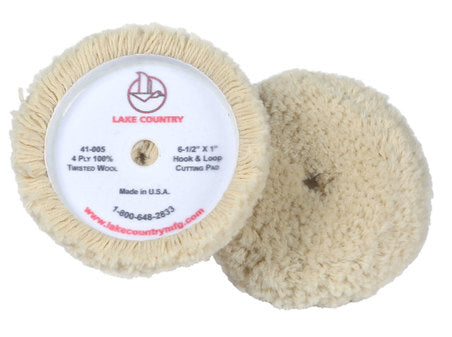 Lake Country Twisted Wool Cutting Pad - 6.5"