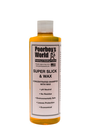 Poorboy's World Super Slick & Wax - Car Shampoo (3 Sizes) 