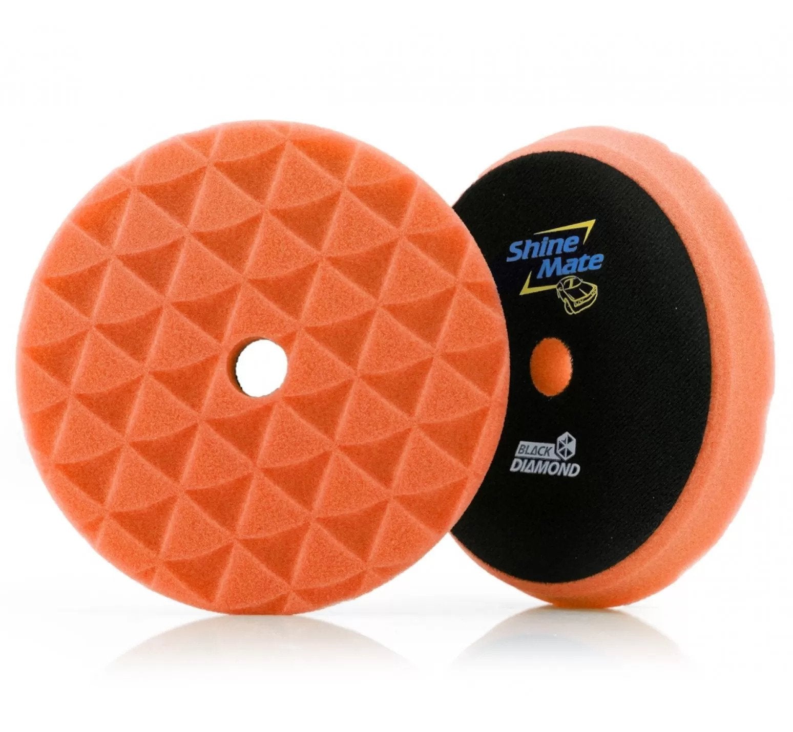 ShineMate - Black Diamond Orange Light Cutting Pad 7"