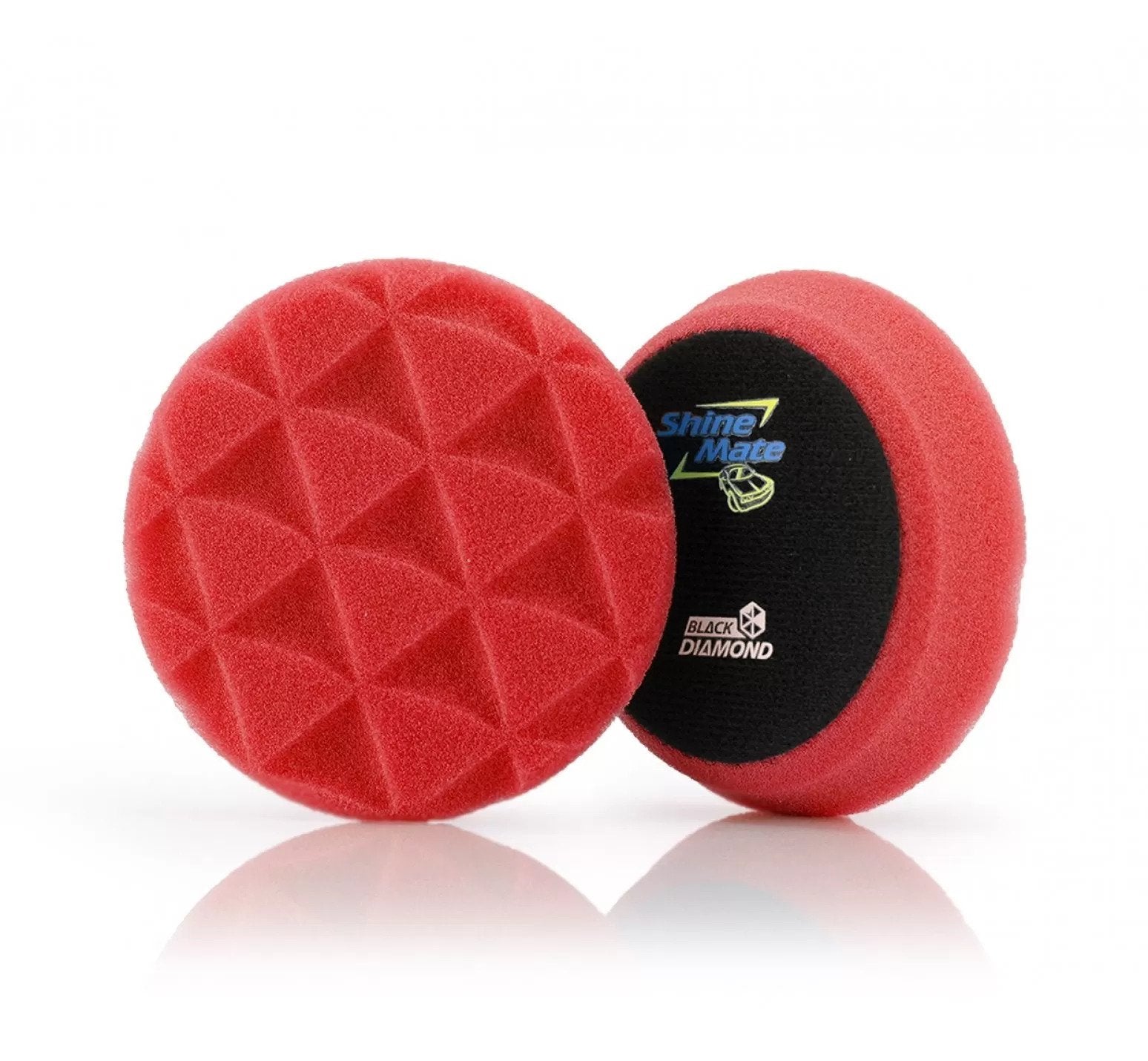 ShineMate - Black Diamond Red Finishing Pad 4"