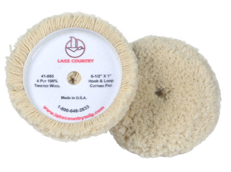 Lake Country Twisted Wool Cutting Pad - 6.5&quot;