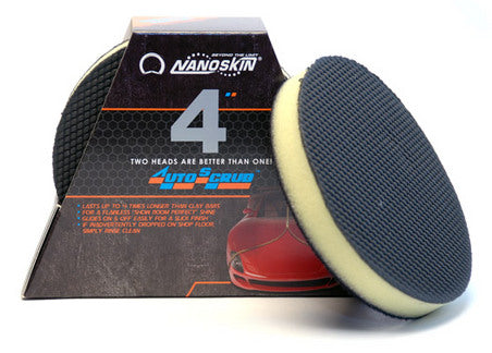 Nanoskin Autoscrub Medium Grade Foam Pad 4 inch - 2 Pack